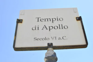 Tempio di Apollo, Welcome to Siracusa