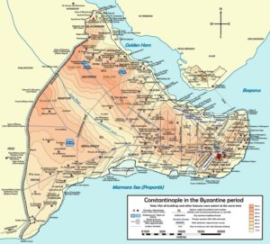 Costantinopoli, mappa