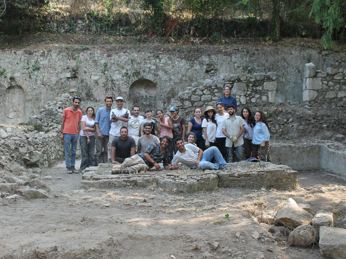 Archeologi dell'Università di Messina alle domus di Villa San Pancrazio, Taormina
