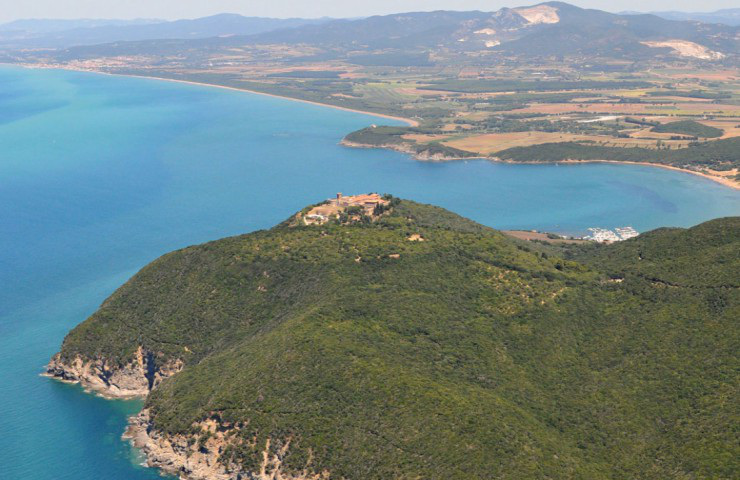 Panoramix, veduta panoramica del Castello di Populonia
