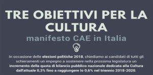 Tre obiettivi per la cultura