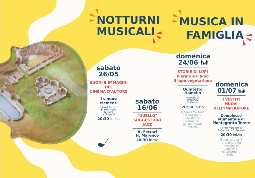 Programma concerti area archeologica di Montegrotto