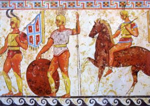 guerriero fantasma - tomba di Nola, IV secolo a.C.