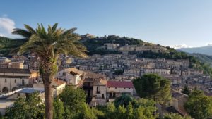 Il centro storico di Cosenza visto da Villa Rendano