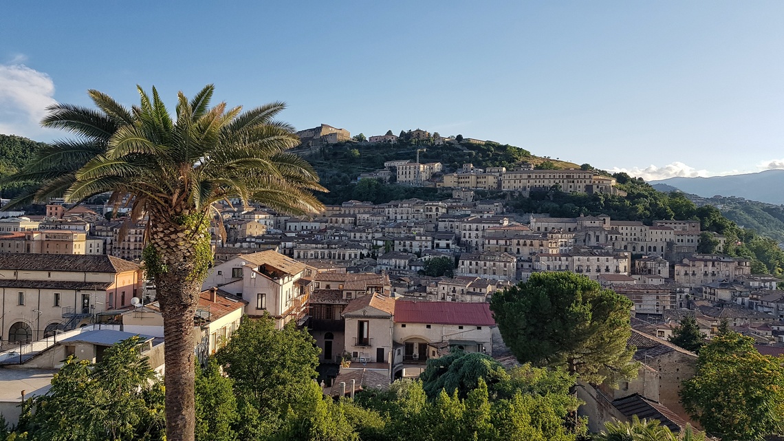 Il centro storico di Cosenza visto da Villa Rendano