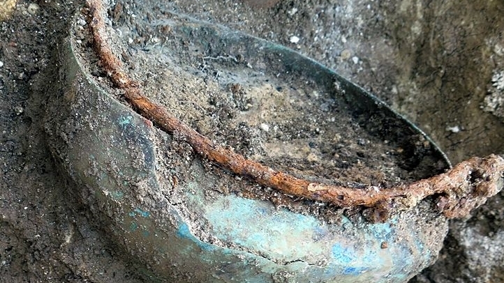 guerriero fantasma vaso di bronzo crecchio