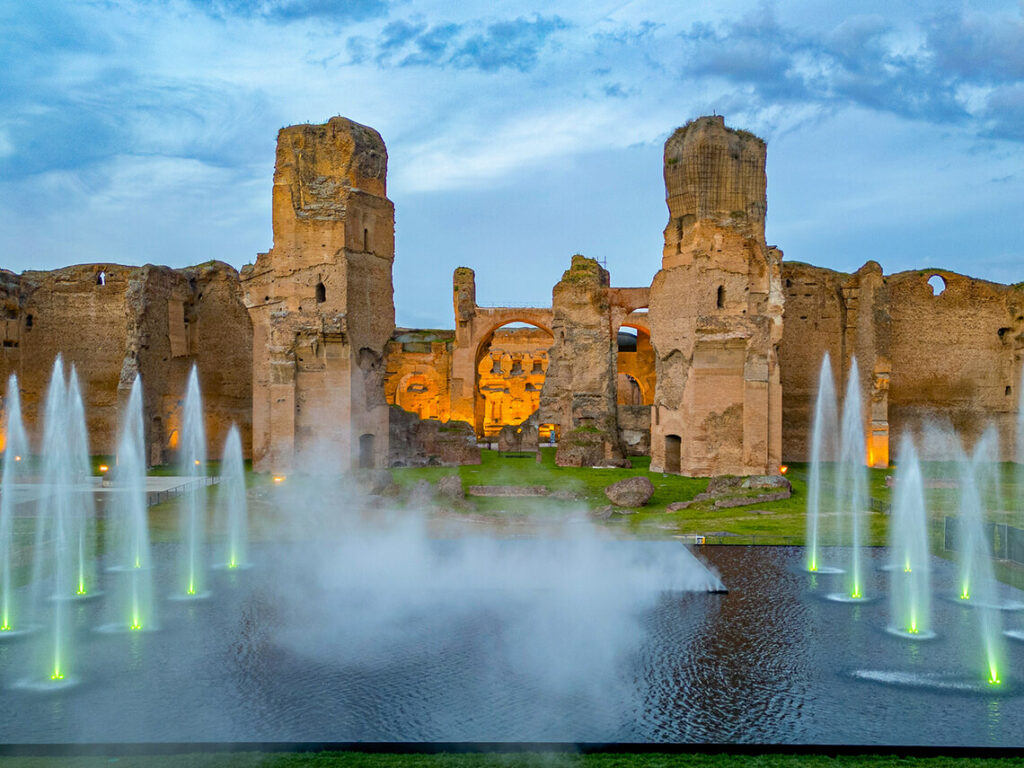 Terme di Caracalla giochi d'acqua